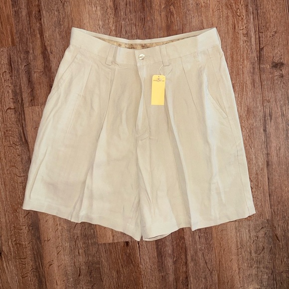 Tommy Bahama • 100% Silk Long Line High Waisted Shorts - Picture 1 of 7